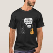 Ik ben je vader T-shirt Ukulele Guitar Music (Voorkant)