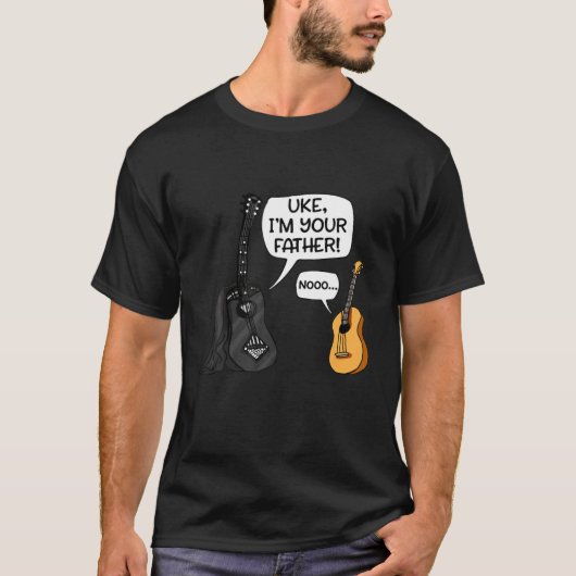 Ik ben je vader T-shirt Ukulele Guitar Music (Voorkant)