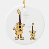 Ik ben je vader Ukulele Guitar Music Keramisch Ornament (Achterkant)