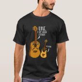 Ik ben je vader Ukulele Noo Guitar Musicus T-shirt (Voorkant)