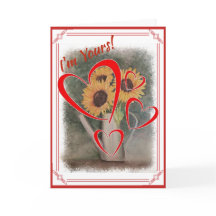 Ik ben je VALENTIJN SUNFLOWERS