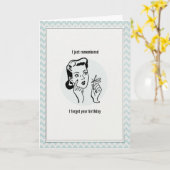 Ik ben je verjaardag vergeten kaart (Gele Bloem)