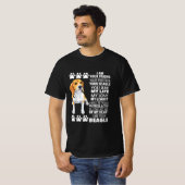 Ik ben je vriend, je partner... je beagle hond lie t-shirt (Voorkant volledig)
