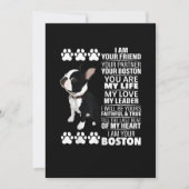 Ik ben je vriend, je partner, je Boston Terrier Aankondiging (Voorkant)
