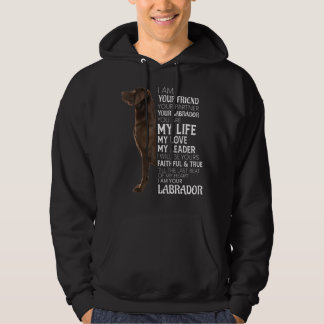 Ik ben je vriend, je partner, je chocolade lab D Hoodie