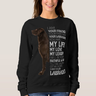 Ik ben je vriend, je partner, je chocolade lab D Trui
