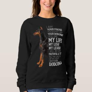 Ik ben je vriend, je partner... je doberman hond.. trui