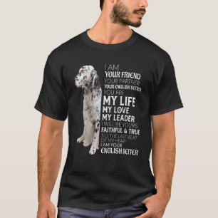 Ik ben je vriend, je partner, je Engelse zetter T-shirt