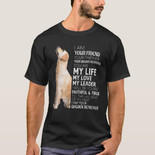 Ik ben je vriend, je partner, je gouden retour t-shirt