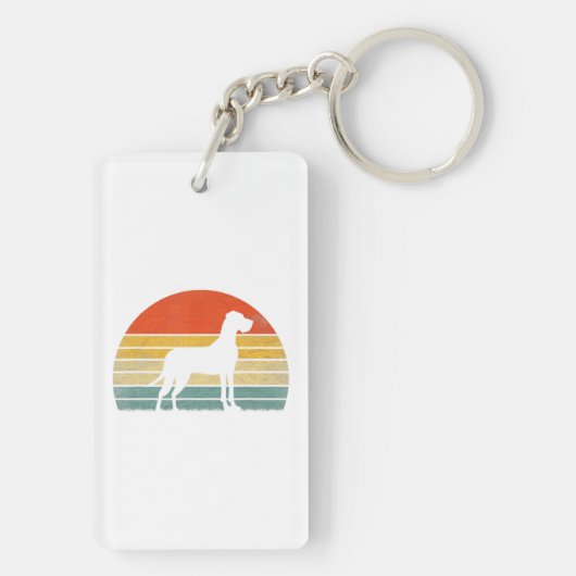 Ik ben je vriend jouw partner jouw hond Grote Dane Sleutelhanger (achterkant)