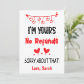 Ik ben je vriend van Valentijnse  Feestdagenkaart (Staand voorkant)