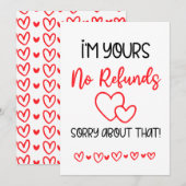 Ik ben je vriend van Valentijnse  Feestdagenkaart (Voorkant / Achterkant)