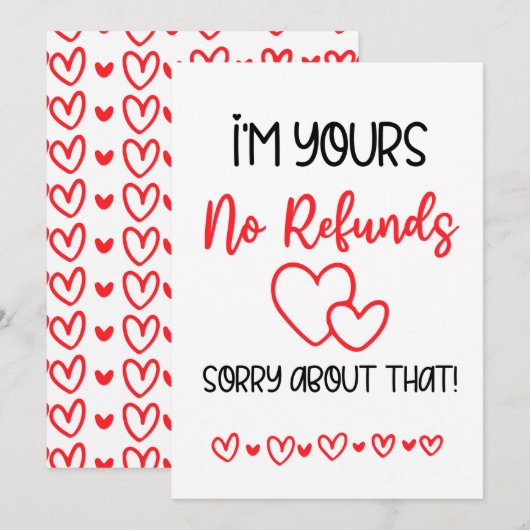 Ik ben je vriend van Valentijnse  Feestdagenkaart (Voorkant / Achterkant)