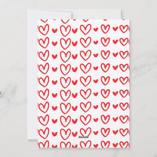 Ik ben je vriend van Valentijnse  Feestdagenkaart (Achterkant)