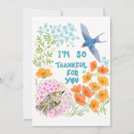 Ik ben je zo dankbaar bedankkaart