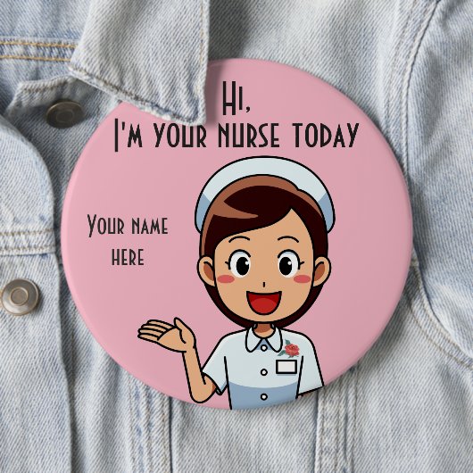 Ik ben je zuster vandaag Ronde Button (In situ)