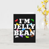 Ik ben Jelly Bean Halloween Snoep Kostuum Kaart (Gele Bloem)