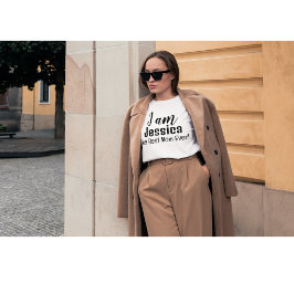 Ik ben Jessica de beste moeder ooit gepersonalisee T-shirt