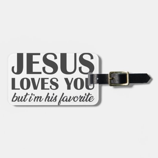 Ik ben Jezus Favoriet Bagagelabel (Voorkant horizontaal)