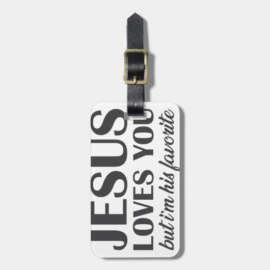 Ik ben Jezus Favoriet Bagagelabel (Voorkant verticaal)