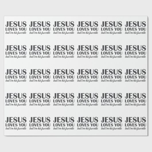 Ik ben Jezus Favoriet Cadeaupapier (Vlak)