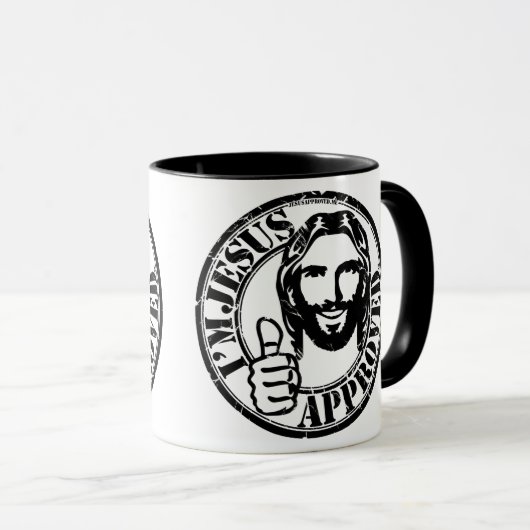 Ik ben Jezus goedgekeurde koffie Mok (Voorkant rechts)