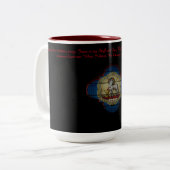 "Ik ben Jezus Kleine Lamb" #2 Tweekleurige Koffiemok (Voorkant links)