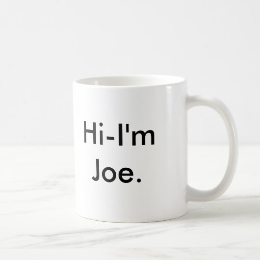Ik ben Joe. Koffiemok (Rechts)