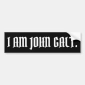 IK BEN JOHN GALT BUMPERSTICKER (Voorkant)