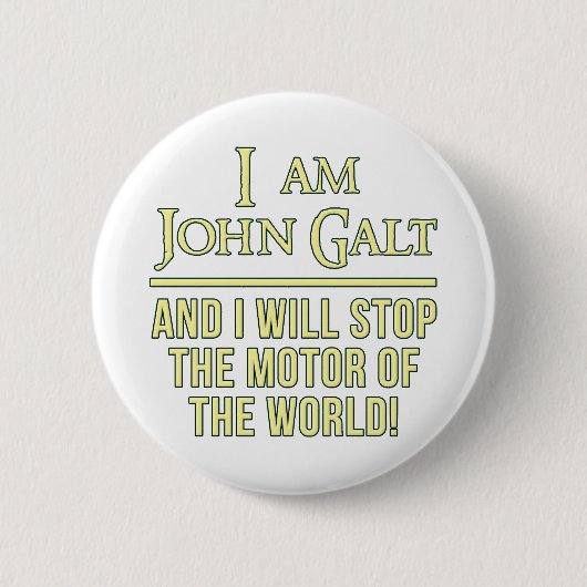 Ik ben John Galt Ronde Button 5,7 Cm (Voorkant)
