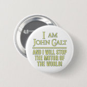 Ik ben John Galt Ronde Button 5,7 Cm (Voorkant /achterkant)