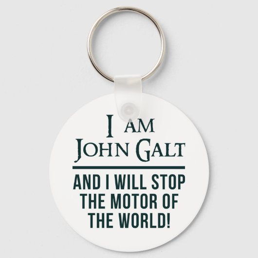 Ik ben John Galt Sleutelhanger (Voorkant)