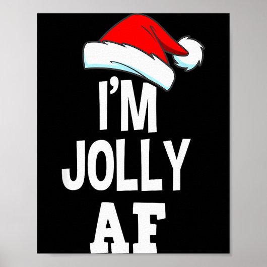 Ik ben Jolly Af Pyjama, Kerstmis Volwassene Stoute Poster (Voorkant)
