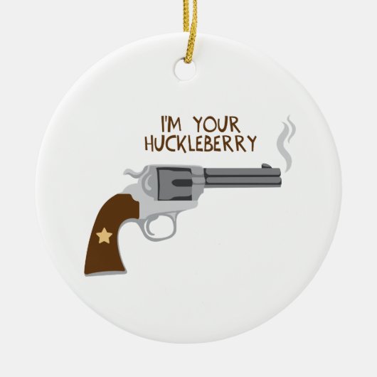 Ik ben jouw Huckleberry Keramisch Ornament (Voorkant)