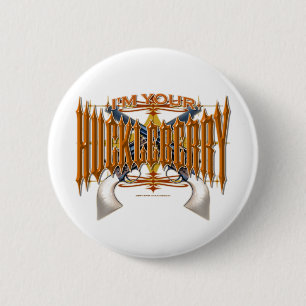 Ik ben jouw Huckleberry Ronde Button 5,7 Cm
