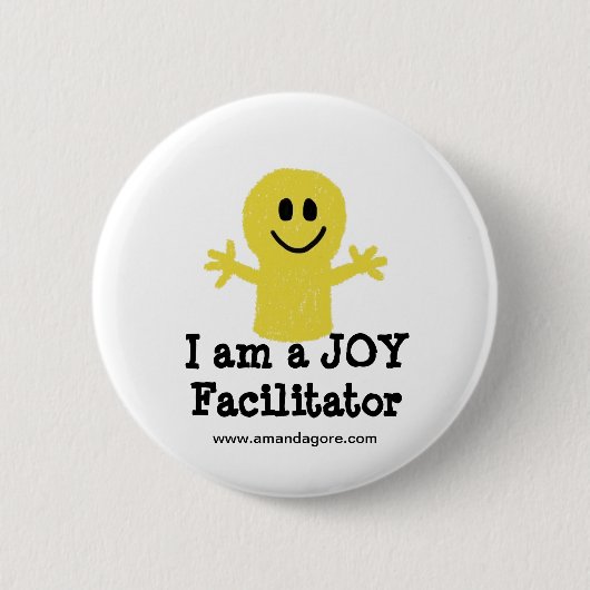 Ik ben Joy Facilitator Ronde Button 5,7 Cm (Voorkant)