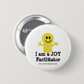 Ik ben Joy Facilitator Ronde Button 5,7 Cm (Voorkant /achterkant)