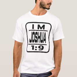 Ik Ben Jozua 1:9 Christelijk Gezegde Over Het Gelo T-shirt