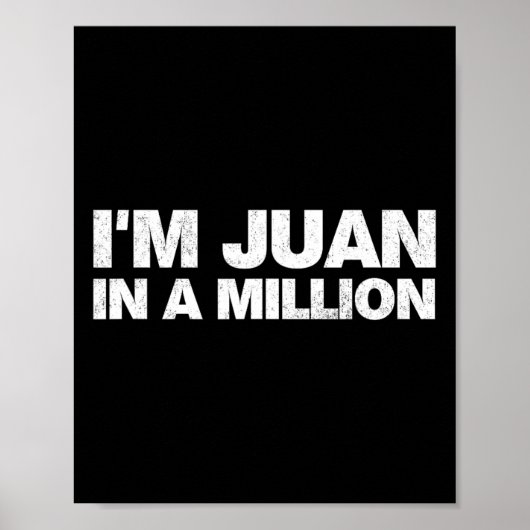 Ik ben Juan In A Million Cinco De Mayo Mexicaanse Poster (Voorkant)