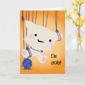 Ik ben Jubileum Kaart. Kaart (Gele Bloem)