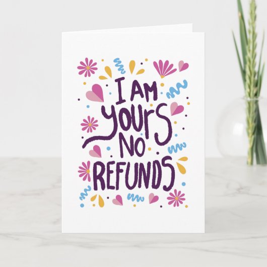 Ik ben jullie geen restitutie kaart (Voorkant)