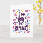 Ik ben jullie geen restitutie kaart (Gele Bloem)