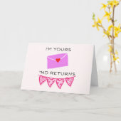 Ik ben jullie geen retourneren - Valentijn Kaart (Gele Bloem)