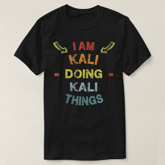 Ik ben Kali Doing Kali Dingen Cool Funny Chris T-shirt (Design voorkant)