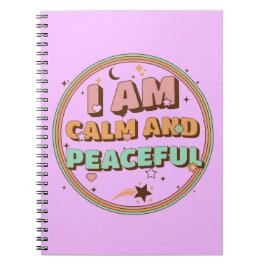 Ik ben kalm en vreedzaam notitieboek