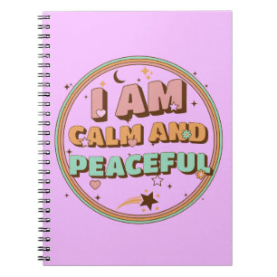 Ik ben kalm en vreedzaam notitieboek