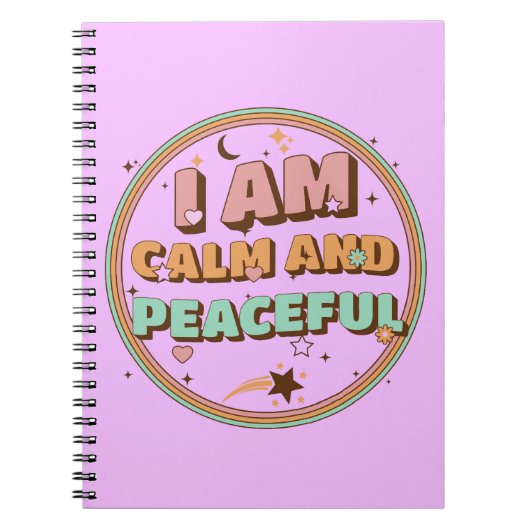 Ik ben kalm en vreedzaam notitieboek (Voorkant)
