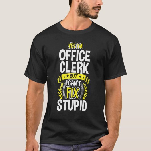 Ik ben Kantoor Clerk T-shirt (Voorkant)
