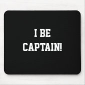 Ik ben kapitein. Zwart-wit. Muismat (Voorkant)