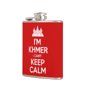 Ik ben Khmer dat ik geen kalm kan houden Heupfles (Links)